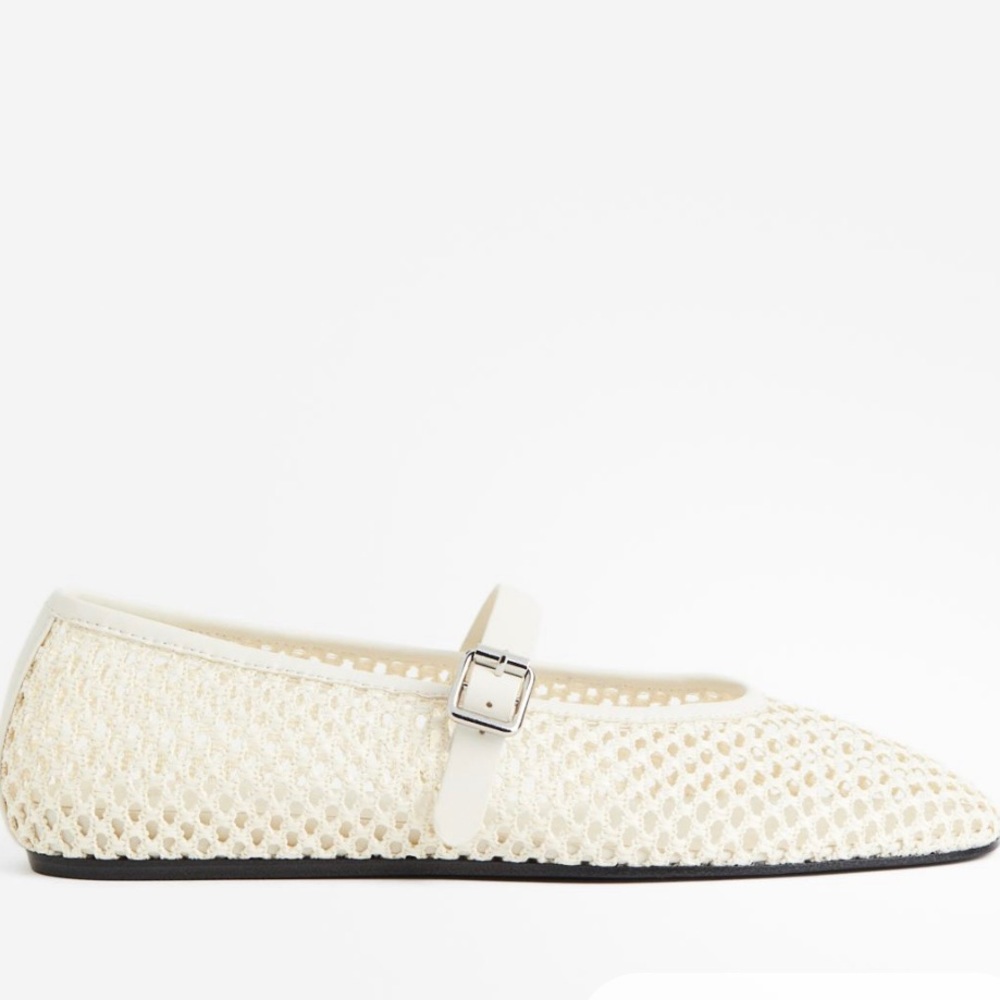 H&M Perforated Ballet Flats NWOT
